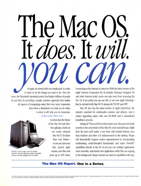 The Mac OS Report: One in a Series, page 1
