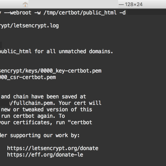 Installing a Let’s Encrypt Certificate on macOS Server