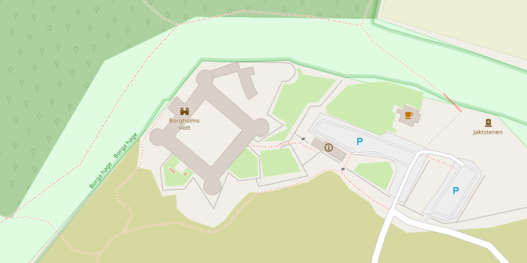 Map of Borgholms Castle